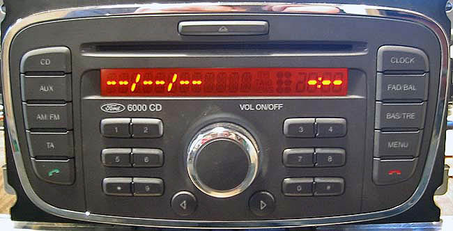 Ford Kuga Lecteur CD Radio Argent, 6000 Voiture Stéréo Autoradio Avec Code  